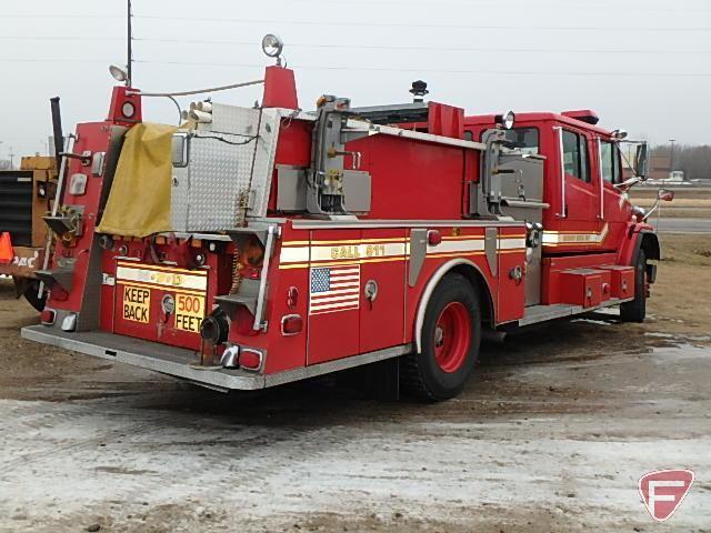 1999 Freightliner FL106 Firepumper Truck, VIN # 1FV68HDB7XH991257