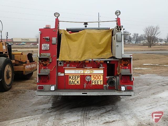 1999 Freightliner FL106 Firepumper Truck, VIN # 1FV68HDB7XH991257