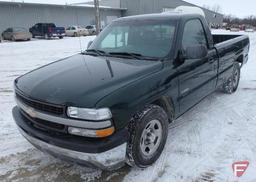 2001 Chevrolet Silverado Pickup Truck, VIN # 1gcec14w01z265662