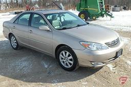 2003 Toyota Camry Passenger Car, 83,350 miles showing