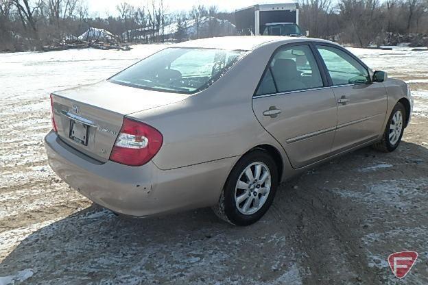 2003 Toyota Camry Passenger Car, 83,350 miles showing