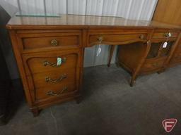 Wood vanity, 4 drawers, lift up top with mirror, 30inHx46inWx22inD