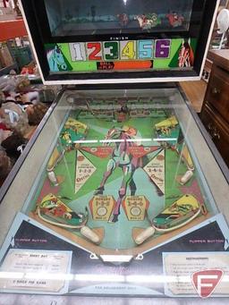 Vintage pinball machine, Williams Electronics Inc. Derby Day-It works, lights come on and horses go