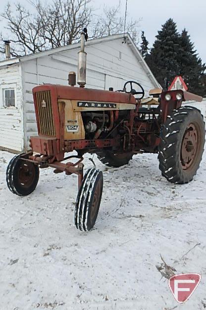 IH/International Harvester Farmall 504 row crop tractor sn 11649S-Y-FF