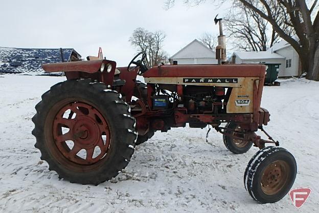 IH/International Harvester Farmall 504 row crop tractor sn 11649S-Y-FF