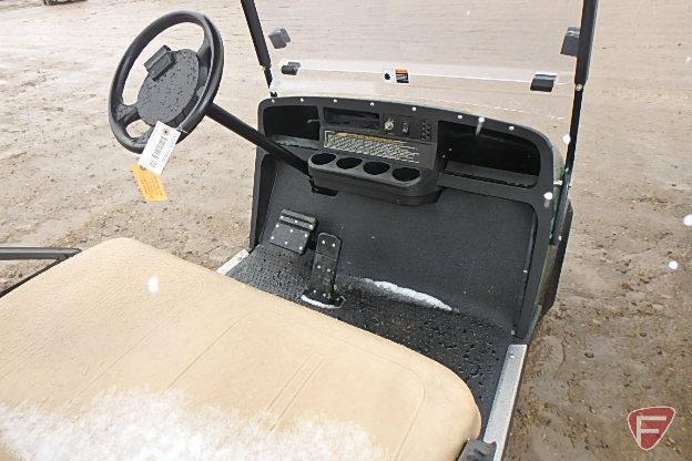 2005 EZ-GO TXT electric golf car, with folding windshield, top, and club racks, SN: 2324867