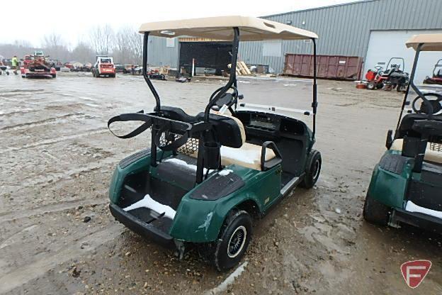 2005 EZ-GO TXT electric golf car, with folding windshield, top, and club racks, SN: 2324867