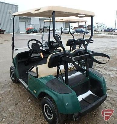 2005 EZ-GO TXT electric golf car, with folding windshield, top, and club racks, SN: 2324867