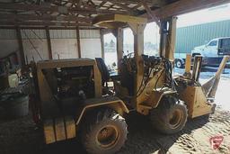 Waldon model 5000 compact articulating wheel loader/tractor with hydraulic mast, sn 12514,