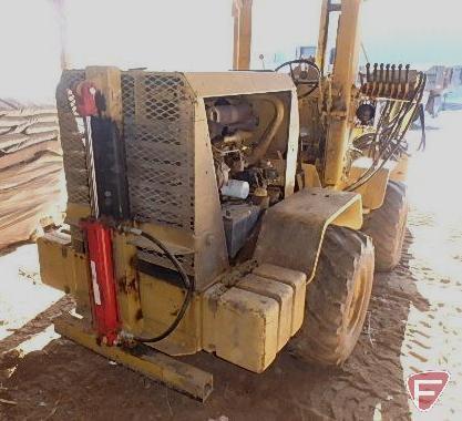 Waldon model 5000 compact articulating wheel loader/tractor with hydraulic mast, sn 12514,