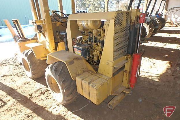 Waldon model 5000 compact articulating wheel loader/tractor with hydraulic mast, sn 12514,