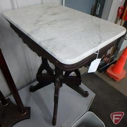 Marble top table, 29inH