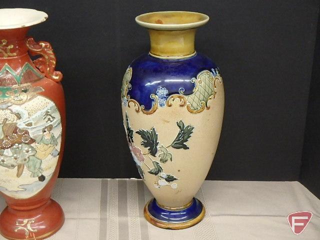Doulton vase, Asian vase