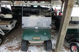 EZ-GO gas golf car with aluminum utility bed, headlight, canopy, windshield