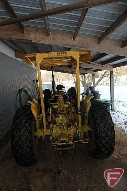 John Deere 301A Industrial diesel tractor, 3 point with links, serial 364209T, showing 7619 hours
