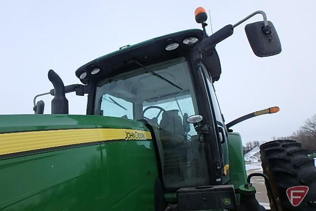 2015 John Deere 8295R row crop tractor, 1029 hours, 3000 Greenstar GPS Yield Mapping, SF3 Guidance