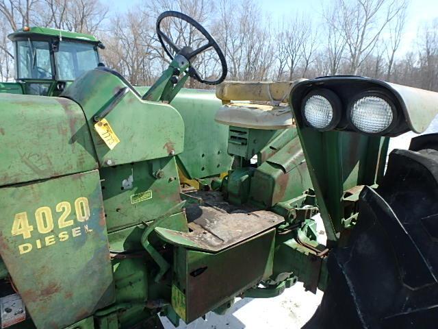 1968 John Deere 4020 diesel tractor, open station, new rubber and rims sn: 174225