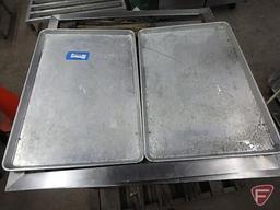 (11) aluminum full size pans, 1in