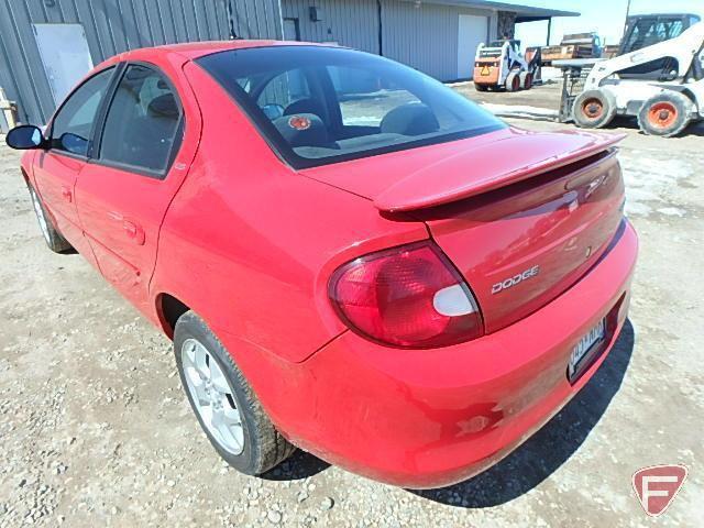 2000 Dodge Neon Passenger Car, VIN # 1b3es46c8yd843541