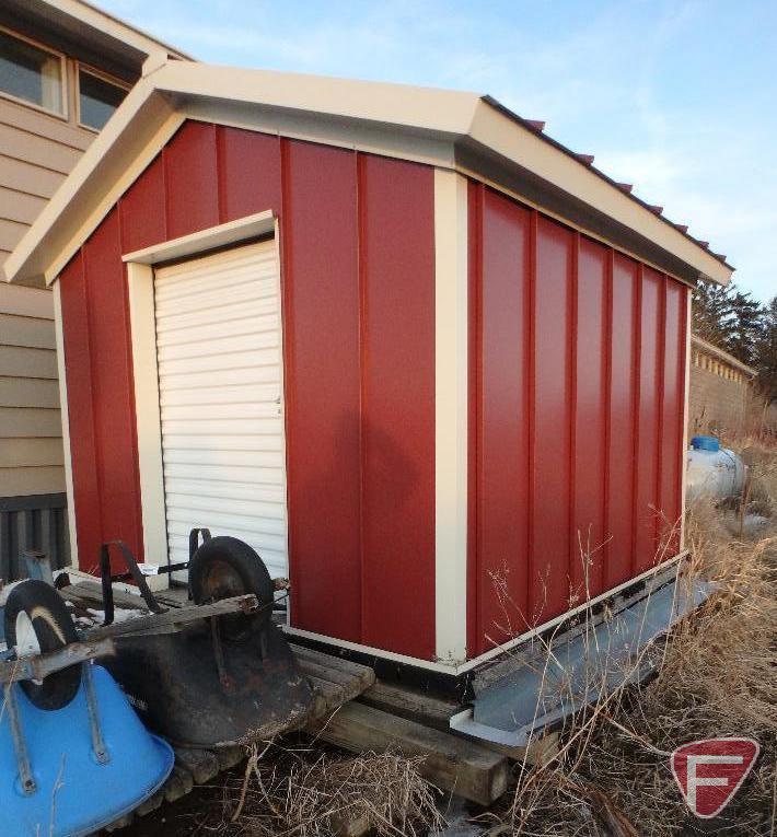 Storage shed, 125inx120inx117in from peak to base