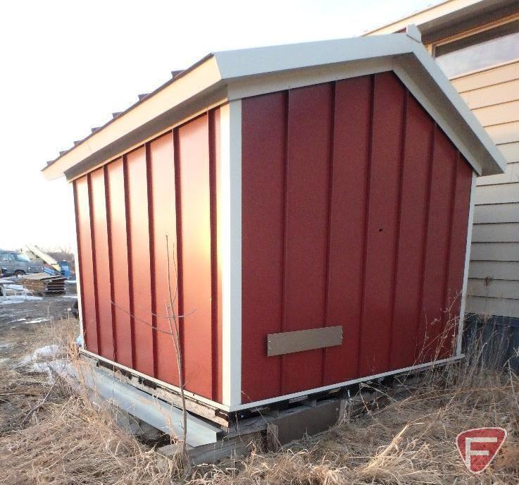 Storage shed, 125inx120inx117in from peak to base