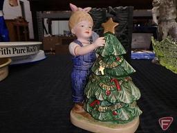 Denim Days figurines: Barnyard Baby, It's Christmas, and #1529; includes (3) other figurines,