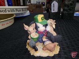 Denim Days figurines: Barnyard Baby, It's Christmas, and #1529; includes (3) other figurines,