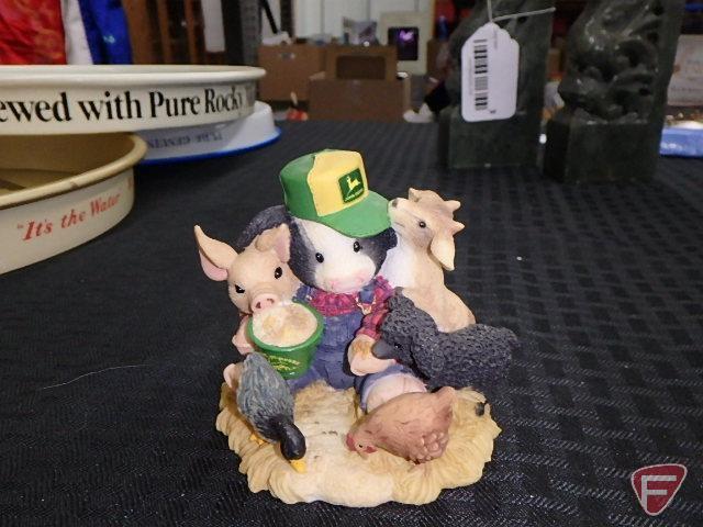 Denim Days figurines: Barnyard Baby, It's Christmas, and #1529; includes (3) other figurines,