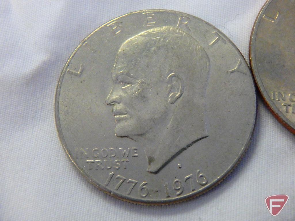 (12) Bicentennial Eisenhower dollars, all D mints