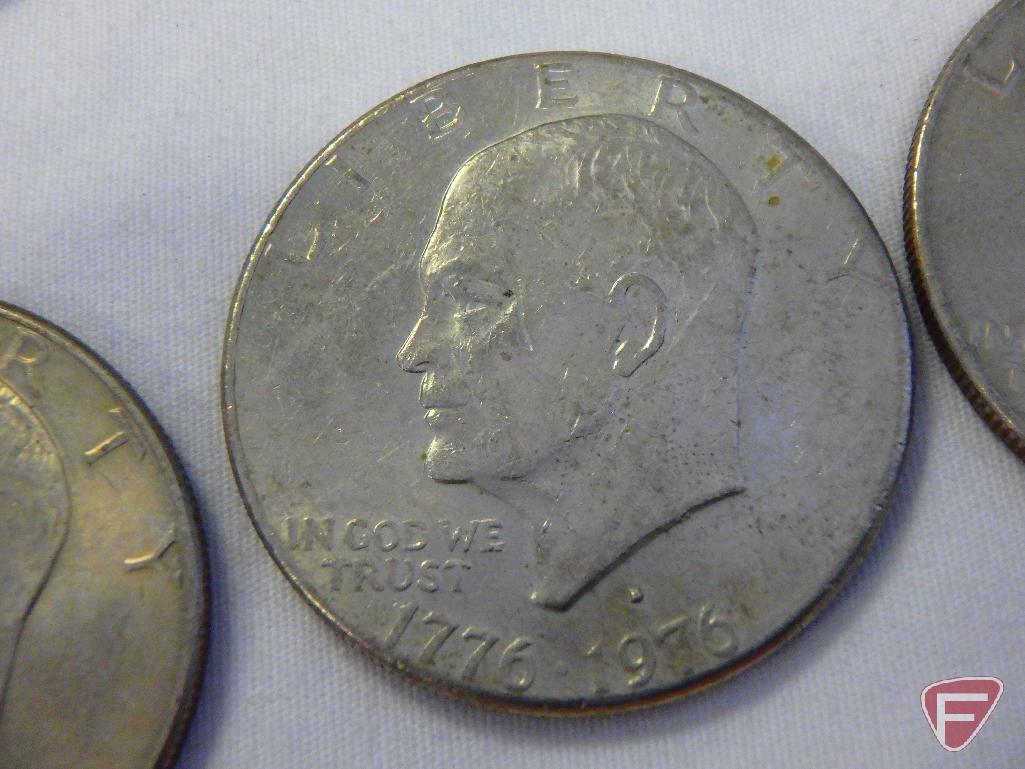 (12) Bicentennial Eisenhower dollars, all D mints