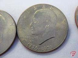 (12) Bicentennial Eisenhower dollars, all D mints