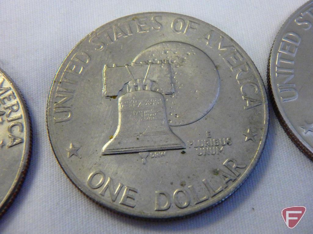 (14) Misc. Eisenhower dollars, 1971 to 1978 including one Bicentennial 1976 D proof, impaired