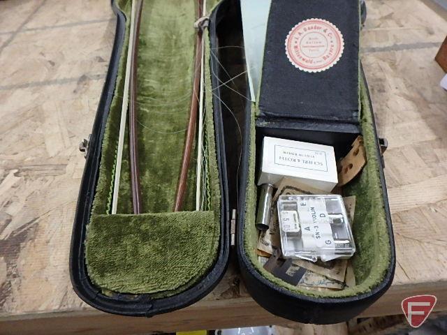 Matthias Weineifen violin tagged 1920 Germany, needs new strings