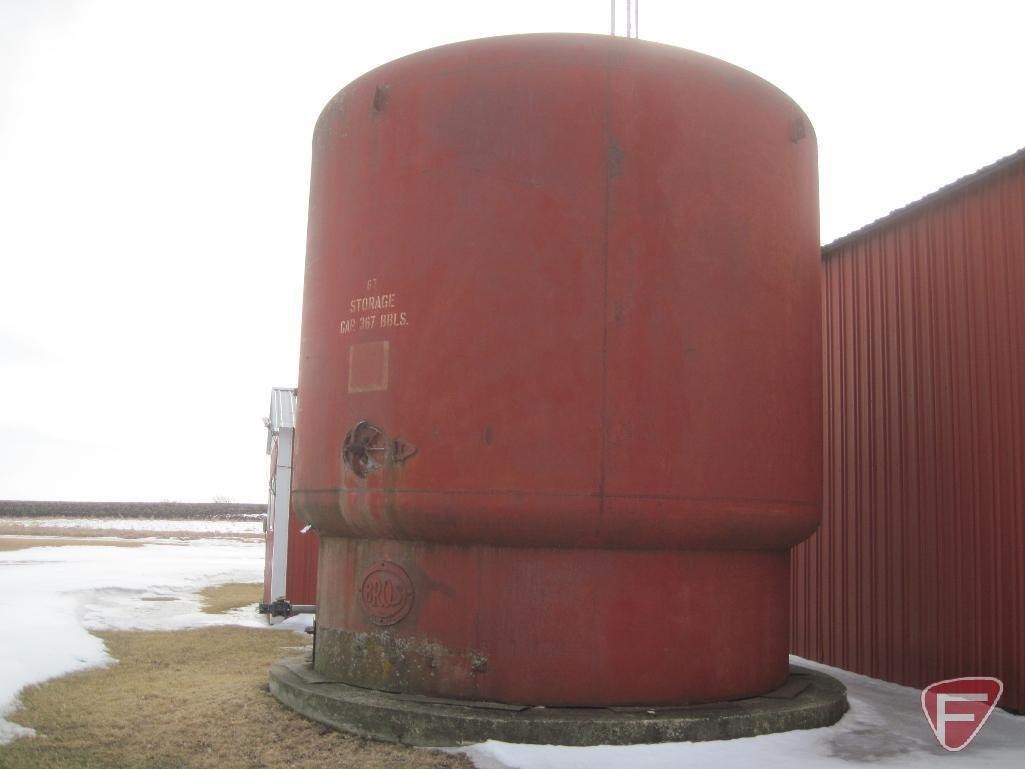 Steel Liquid Storage Tank 367 BBLS (Approximately 15,000 gallons)