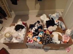 Plush animals and homemade angels, All 3 boxes
