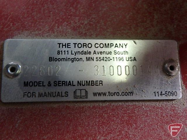 NEW Toro SGR13 stump grinder, SN: 22602-310000144, only 0.8 hrs
