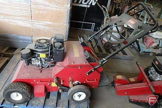 Toro Commercial 21" hydraulic aerator, with two weights, SN: 33515-312000144