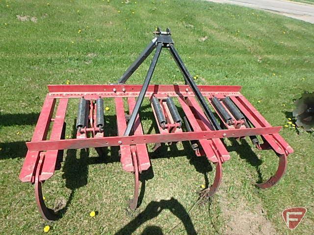 Work Saver 3pt cultivator/chisel plow attachment, 68in path