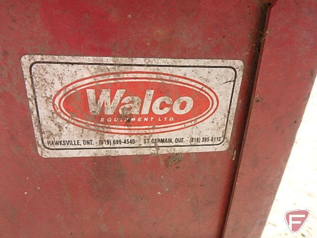 Walco category 1, 3pt, 3 PH utility dump box, 4 ft. x 4 ft., with removable end gate