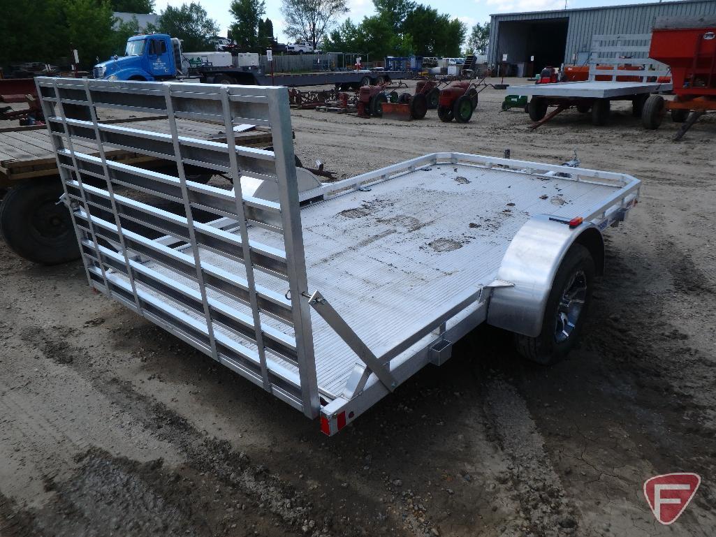 2016 Mission Alcom Single Axle Trailer, VIN # 5wfbu1219gs004693, 12' x 6'6" bed,