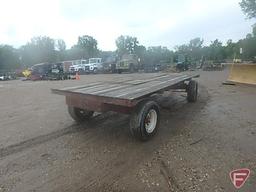 14 foot Hay rack with EZ Trail 8 ton running gear