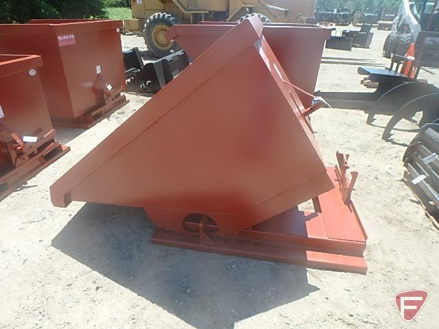 New 1 yard stackable self-dumping hopper