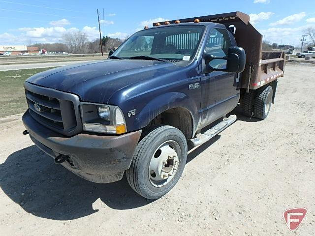 2003 Ford F-450 Dump Truck, VIN # 1fdxf46s03ea38814