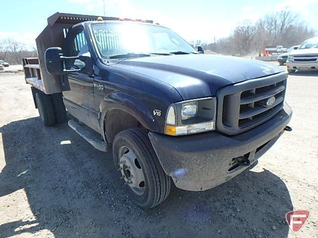 2003 Ford F-450 Dump Truck, VIN # 1fdxf46s03ea38814