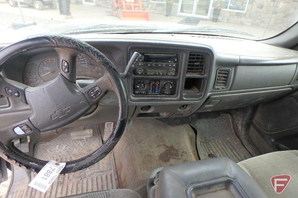 2003 Chevrolet Silverado 3/4 Ton Diesel Crew Cab Pickup Truck, VIN # 1gchk23143f167783