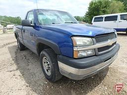 2003 Chevrolet Silverado Pickup Truck, VIN # 1gcgc24u23z321889