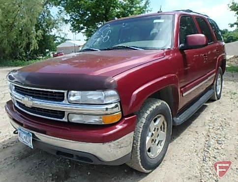 2005 Chevrolet Tahoe Multipurpose Vehicle (MPV), VIN # 1gnek13t65r228090