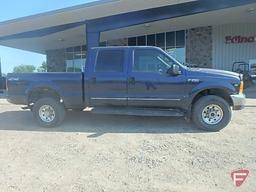 2000 Ford F-250 Pickup Truck, VIN # 1ftnw21s7yea06845