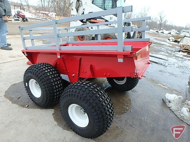 NEW Estate 4 wheel floating axle ATV Trailer, drop down tailgate, with tilt, off road only