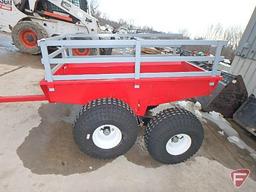 NEW Estate 4 wheel floating axle ATV Trailer, drop down tailgate, with tilt, off road only